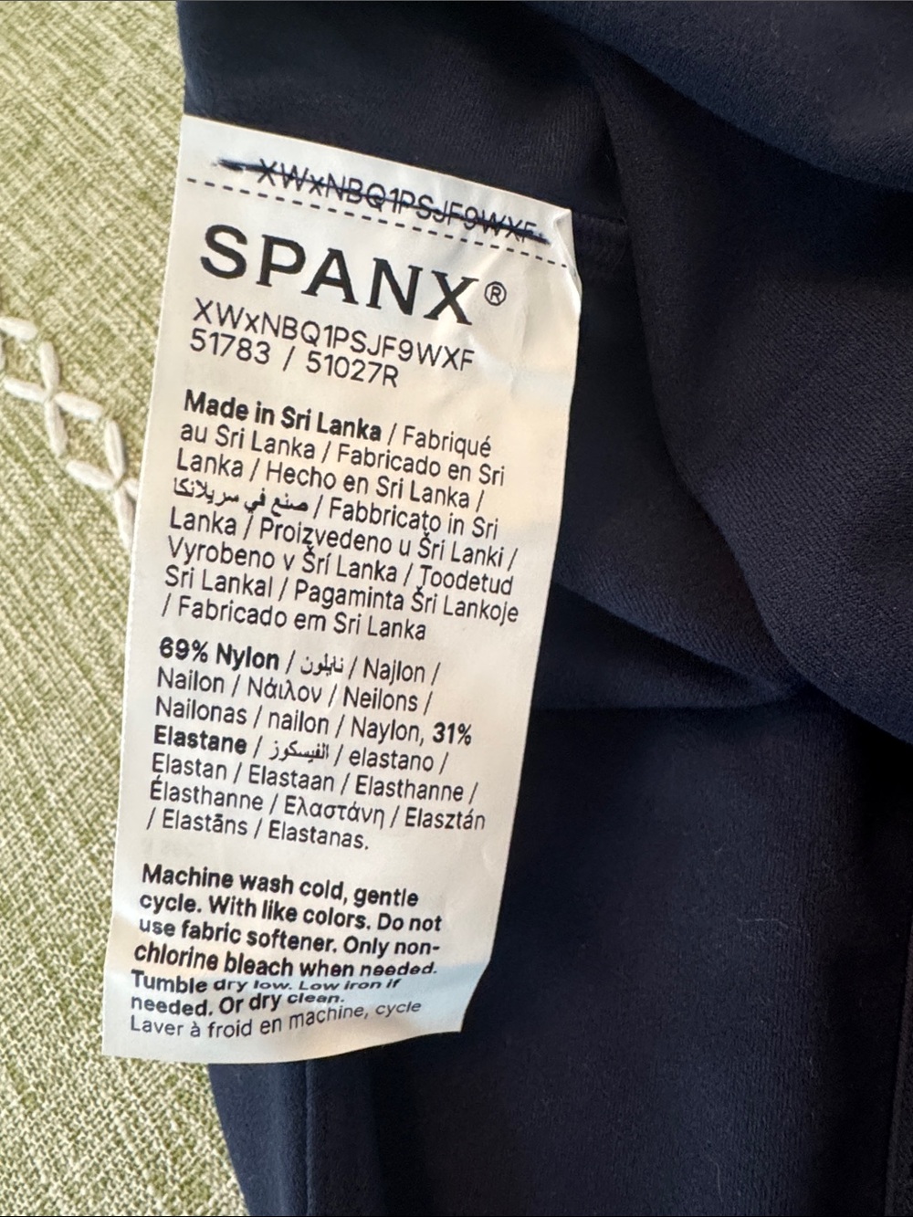 SPANX Navy V-Neck Tank Top for Women - Picture 5 of 5